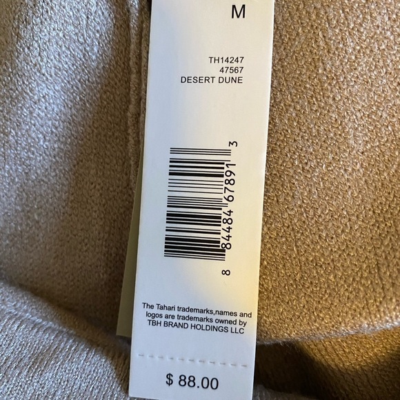 Tahari Tan Desert Dune Elastic Waist Pants - Picture 4 of 6